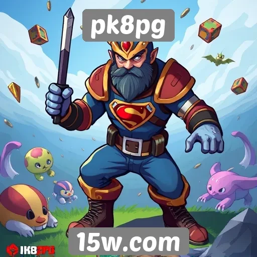 Variedade de jogos disponíveis no pk8pg